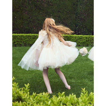 Junona Enchanting Girls Beige Occasion Dress | Kids Fashion - My Little Thieves