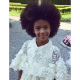 Junona Ethereal Girls Ivory Occasion Dress | Kids Fashion - My Little Thieves