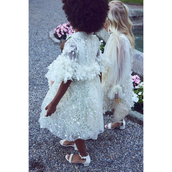 Junona Ethereal Girls Ivory Occasion Dress | Kids Fashion - My Little Thieves