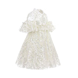 Junona Ethereal Girls Ivory Occasion Dress | Kids Fashion - My Little Thieves