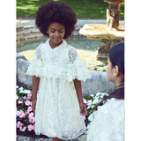 Junona Ethereal Girls Ivory Occasion Dress | Kids Fashion - My Little Thieves