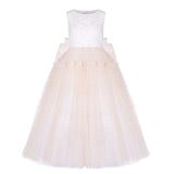 Junona Girls Gold Tulle Occasion Dress | Kids Fashion - My Little Thieves