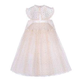 Junona Girls Gold Tulle Occasion Dress | Kids Fashion - My Little Thieves