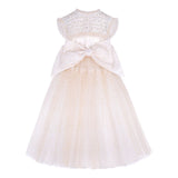 Junona Girls Gold Tulle Occasion Dress | Kids Fashion - My Little Thieves