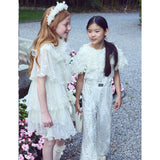 Junona Girls Ivory Occasion Jumpsuit | Kids Fashion - My Little Thieves