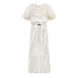 Junona Girls Ivory Occasion Jumpsuit | Kids Fashion - My Little Thieves