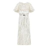 Junona Girls Ivory Occasion Jumpsuit | Kids Fashion - My Little Thieves