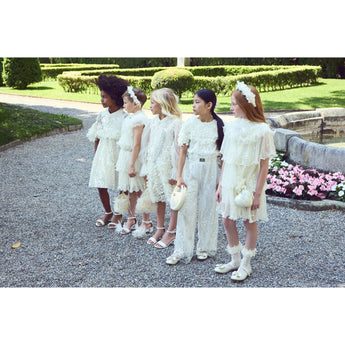 Junona Girls Ivory Occasion Jumpsuit | Kids Fashion - My Little Thieves