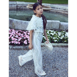 Junona Girls Ivory Occasion Jumpsuit | Kids Fashion - My Little Thieves