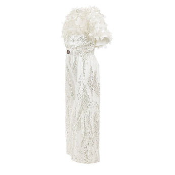Junona Girls Ivory Occasion Jumpsuit | Kids Fashion - My Little Thieves