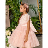 Junona Pink Tulle Dress | Girls Occasion Fashion - My Little Thieves