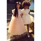 Junona White Tulle Girls Occasion Dress | Kids Fashion - My Little Thieves