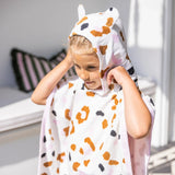 Kaki Leopard Beach Poncho - My Little Thieves