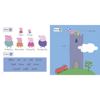 Ladybird First Words With Peppa Level 3 The Castle ” Children's Book For Kids | Activity Book - My Little Thieves