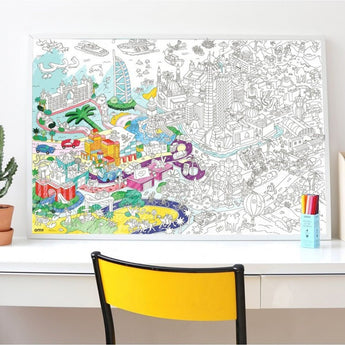 Large Poster Collection – Surf, Skate, Paris, New York, Dinos & More for Kids - My Little Thieves