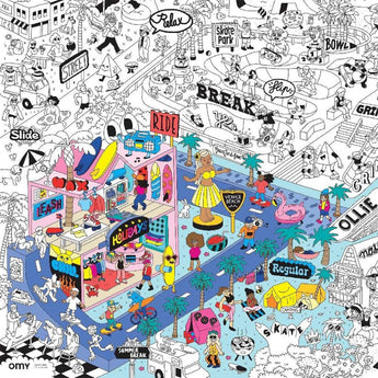 Large Poster Collection – Surf, Skate, Paris, New York, Dinos & More for Kids - My Little Thieves