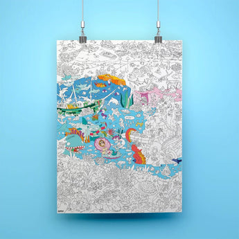 Large Poster Collection – Surf, Skate, Paris, New York, Dinos & More for Kids - My Little Thieves