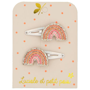 Luciole Et Petit Pois Chic Handmade Rainbow Hair Clips Vibrant & Eco Friendly | Hair Accessories - My Little Thieves