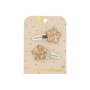 Luciole Et Petit Pois Kids Star Gold Clips | Charming Toddler Accessory - My Little Thieves