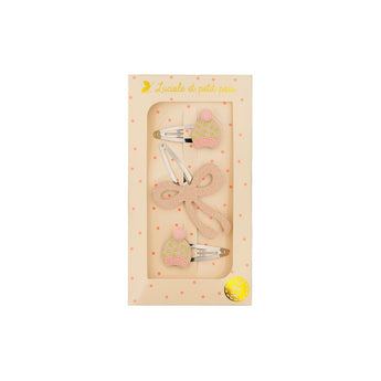 Luciole Et Petit Pois Les Trios Love Gift Set Elegant Trio Hair Clips Collection | Hair Accessories - My Little Thieves