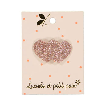 Luciole Et Petit Pois Mini Hearts Hair Clip Sparkle & Style | Hair Accessories - My Little Thieves