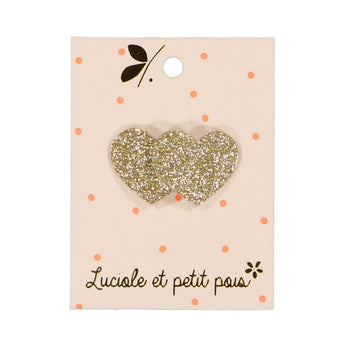 Luciole Et Petit Pois Mini Hearts Hair Clip Sparkle & Style | Hair Accessories - My Little Thieves