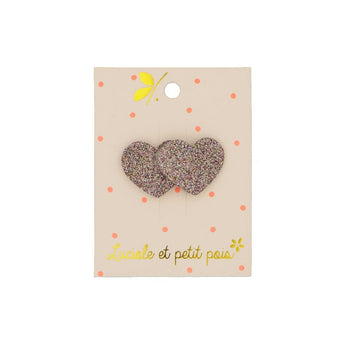 Luciole Et Petit Pois Mini Hearts Hair Clip Sparkle & Style | Hair Accessories - My Little Thieves