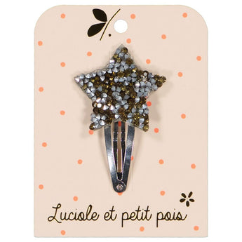 Luciole Et Petit Pois Star Hair Clip With Rhinestones Celestial Elegance | Hair Accessories - My Little Thieves