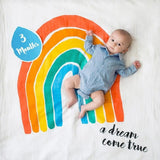 Lulujo Baby's First Year Milestone Blanket & Cards Set | Premium Muslin Gift - My Little Thieves