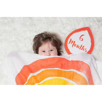Lulujo Baby's First Year Milestone Blanket & Cards Set | Premium Muslin Gift - My Little Thieves