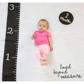Lulujo Baby's First Year Milestone Blanket & Cards Set | Premium Muslin Gift - My Little Thieves