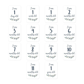 Lulujo Baby's First Year Milestone Blanket & Cards Set | Premium Muslin Gift - My Little Thieves