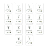 Lulujo Baby's First Year Milestone Blanket & Cards Set | Premium Muslin Gift - My Little Thieves