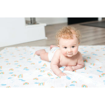Lulujo Bamboo Muslin Swaddle Blankets 3 Pack | Silky Soft 70% Bamboo Viscose - My Little Thieves