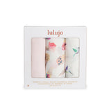 Lulujo Bamboo Muslin Swaddle Blankets 3 Pack | Silky Soft 70% Bamboo Viscose - My Little Thieves