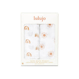 Lulujo Cotton Muslin Swaddles 2 Pack | Ultra Soft Breathable Baby Blankets - My Little Thieves