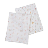 Lulujo Cotton Muslin Swaddles 2 Pack | Ultra Soft Breathable Baby Blankets - My Little Thieves