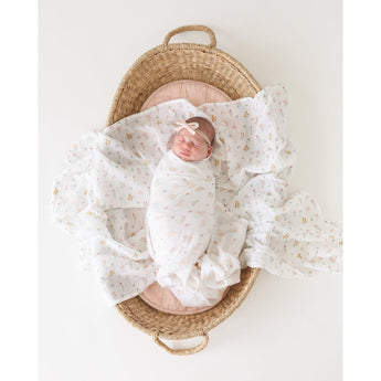 Lulujo Cotton Muslin Swaddles 2 Pack | Ultra Soft Breathable Baby Blankets - My Little Thieves