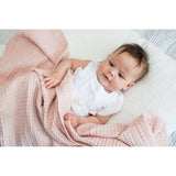 Lulujo Cozy Waffle Blanket For Babies | 100% Cotton Soft Comfort - My Little Thieves