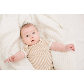 Lulujo Cozy Waffle Blanket For Babies | 100% Cotton Soft Comfort - My Little Thieves