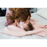 Lulujo Cozy Waffle Blanket For Babies | 100% Cotton Soft Comfort - My Little Thieves