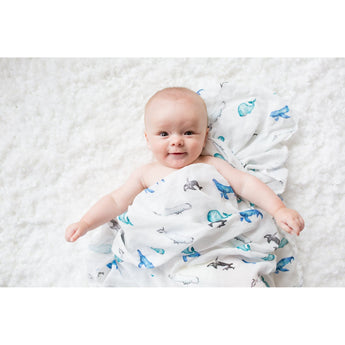 Lulujo Luxurious Bamboo Swaddle Blanket | 70% Bamboo 30% Cotton Extra Large - My Little Thieves