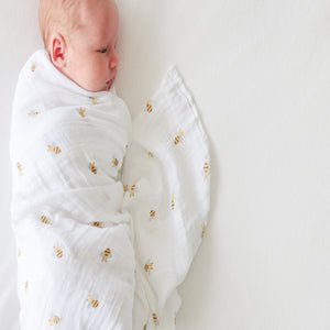 Lulujo Muslin Swaddle Blanket 100x100cm | Soft Breathable Baby Essential - My Little Thieves