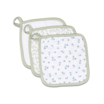 Lulujo Soft & Absorbent Wash Cloths 3 Pack | Fruit & Nature Designs - My Little Thieves
