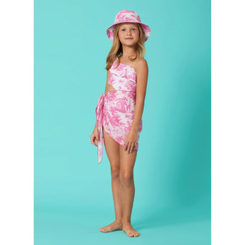 Marie Raxevsky Jungle Pink Girls Mini Pareo | Kids Beach - My Little Thieves