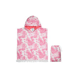 Marie Raxevsky Jungle Pink Hooded Terry Poncho | Kids - My Little Thieves