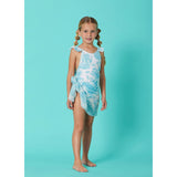 Marie Raxevsky Jungle Turquoise Girls Pleated Swimwear - My Little Thieves