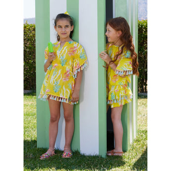 Marie Raxevsky Sunset Reef Girls Kaftan | Kids Beach - My Little Thieves