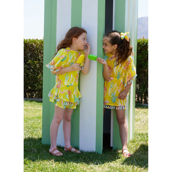 Marie Raxevsky Sunset Reef Girls Kaftan | Kids Beach - My Little Thieves