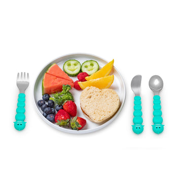 Melii Eco Friendly Kids Utensil Set 6 Piece | Bpa Free Self Feeding Gift 12 M+ - My Little Thieves